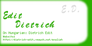 edit dietrich business card